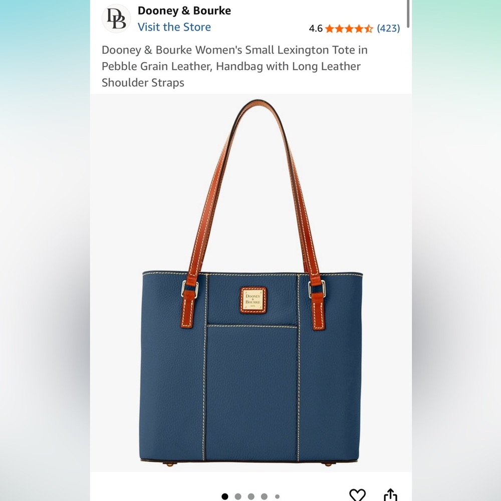 Navy and brown Dooney and Bourke